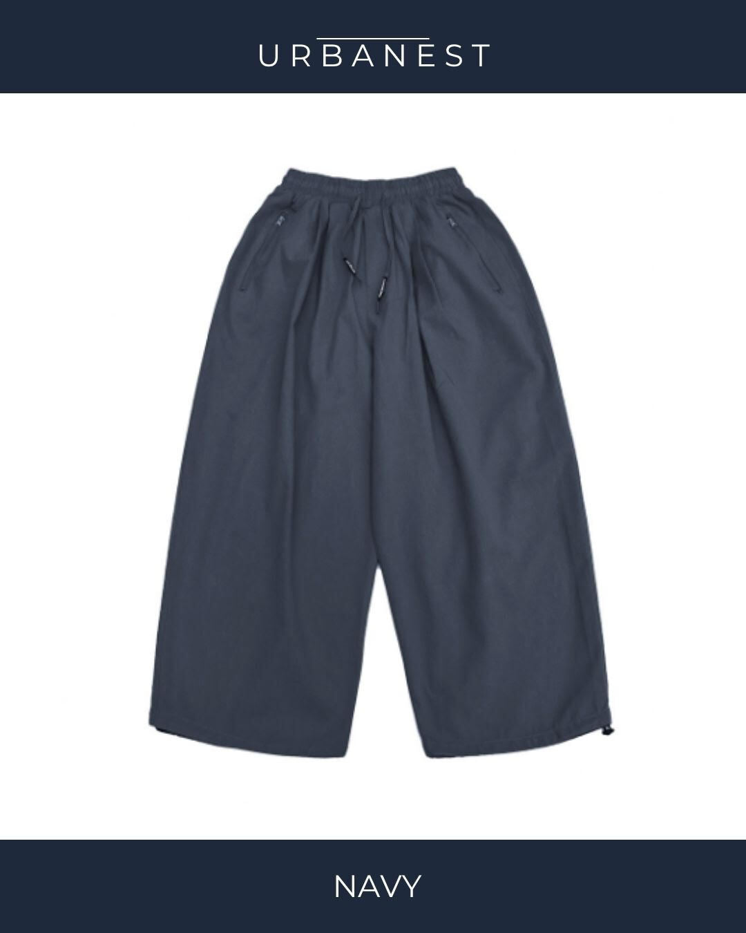 【URBANEST】ドローコードワイドバルーンハーフパンツ 5color UN0094