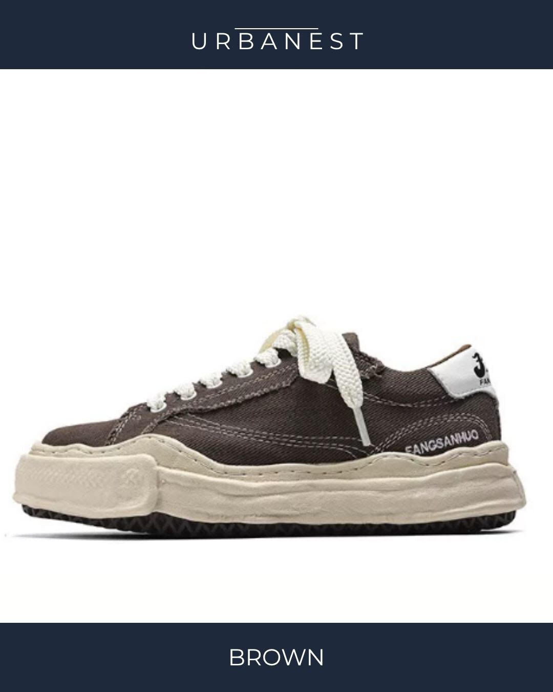 【URBANEST】キャンバス厚底ローカットスニーカー 3color UN0052