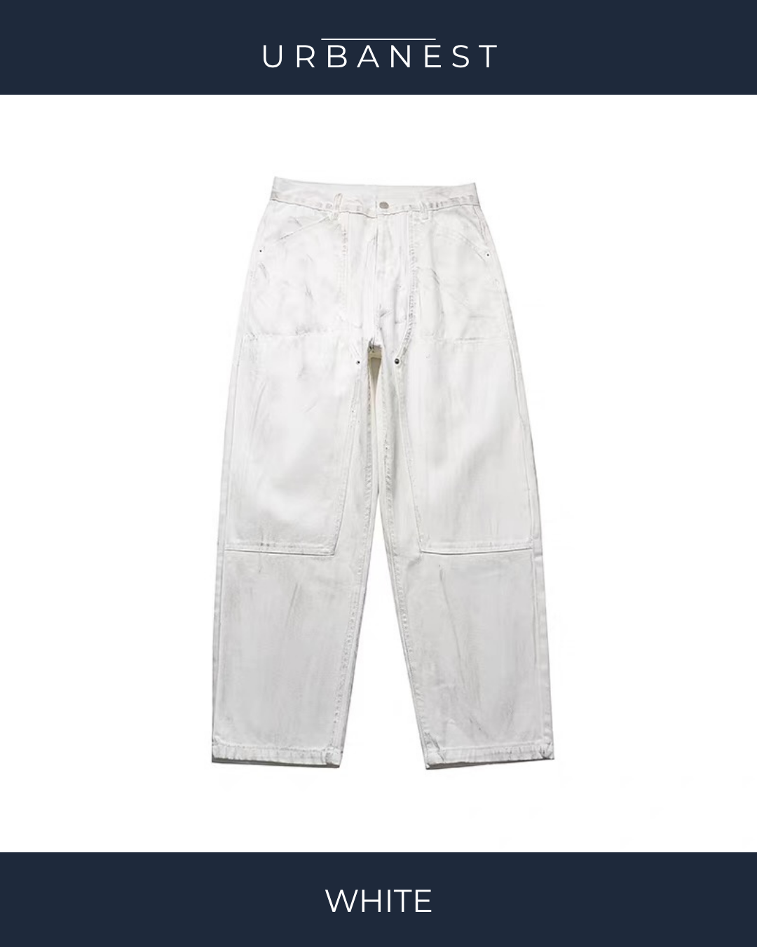 【URBANEST】パネルウォッシュデニムパンツ 2color UN0023