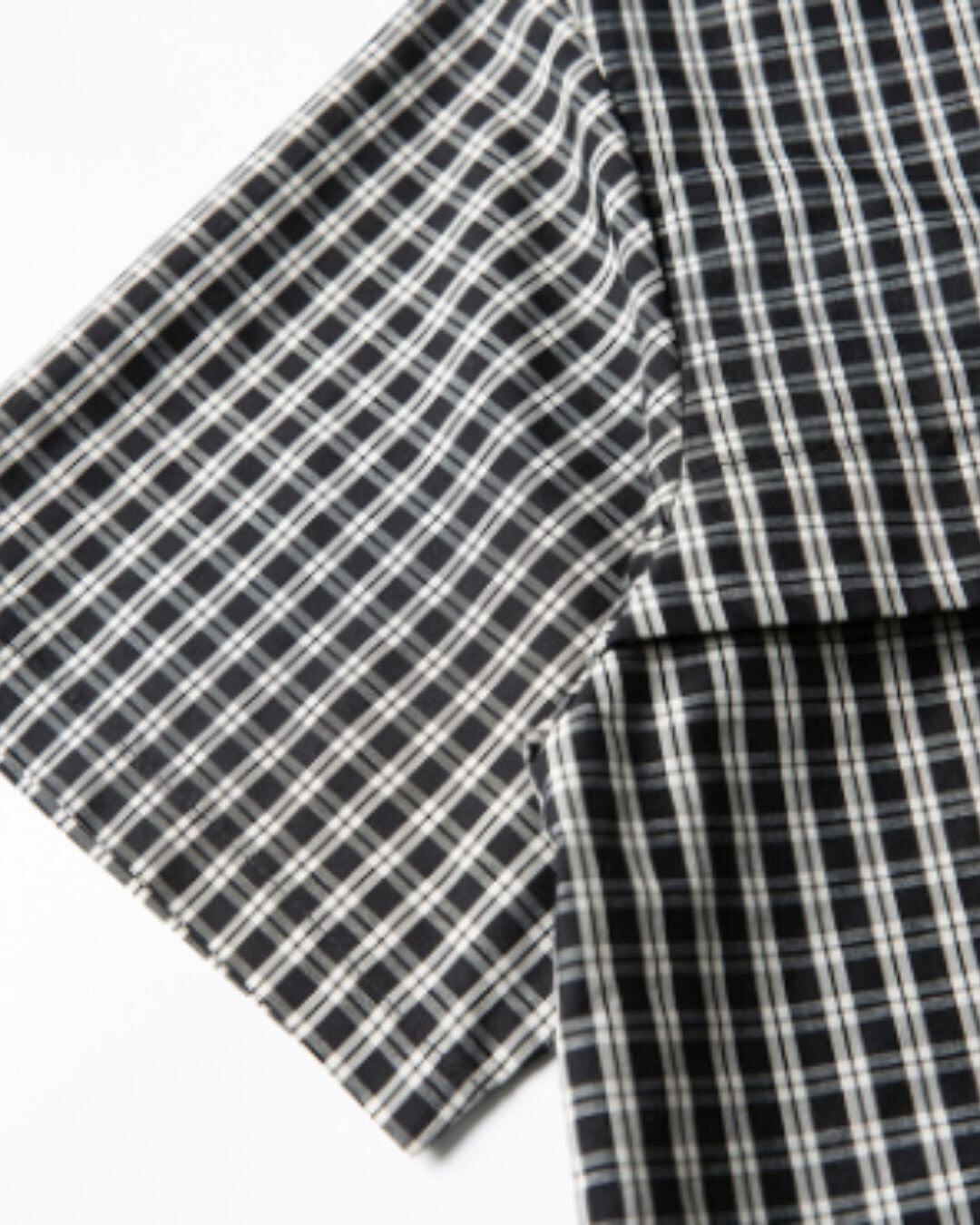【URBANEST】チェック柄半袖フィッシングシャツ 2color UN0097
