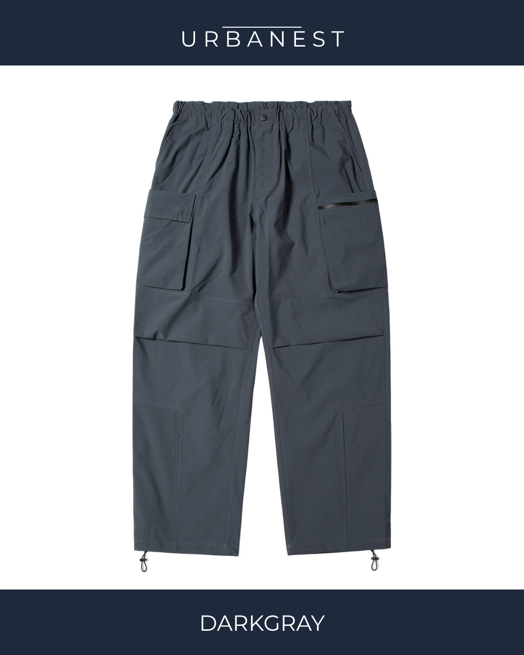 【URBANEST】マルチポケットテックカーゴパンツ 2color UN0107
