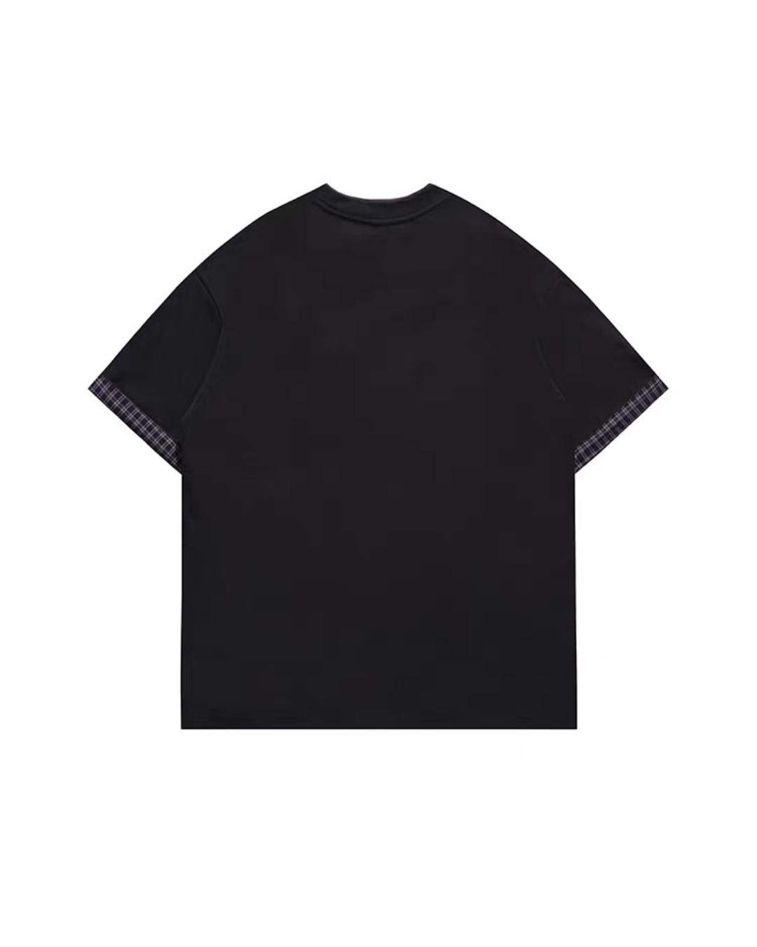 【URBANEST】チェックアクセントレイヤードTシャツ 2color UN0019