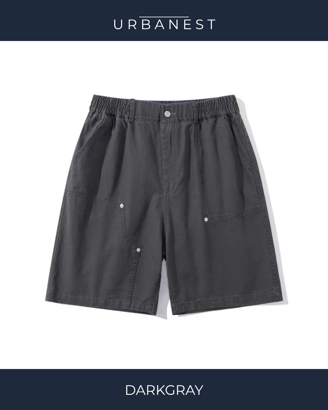 【URBANEST】 アシンメトリーポケットショートパンツ 3color UN0017