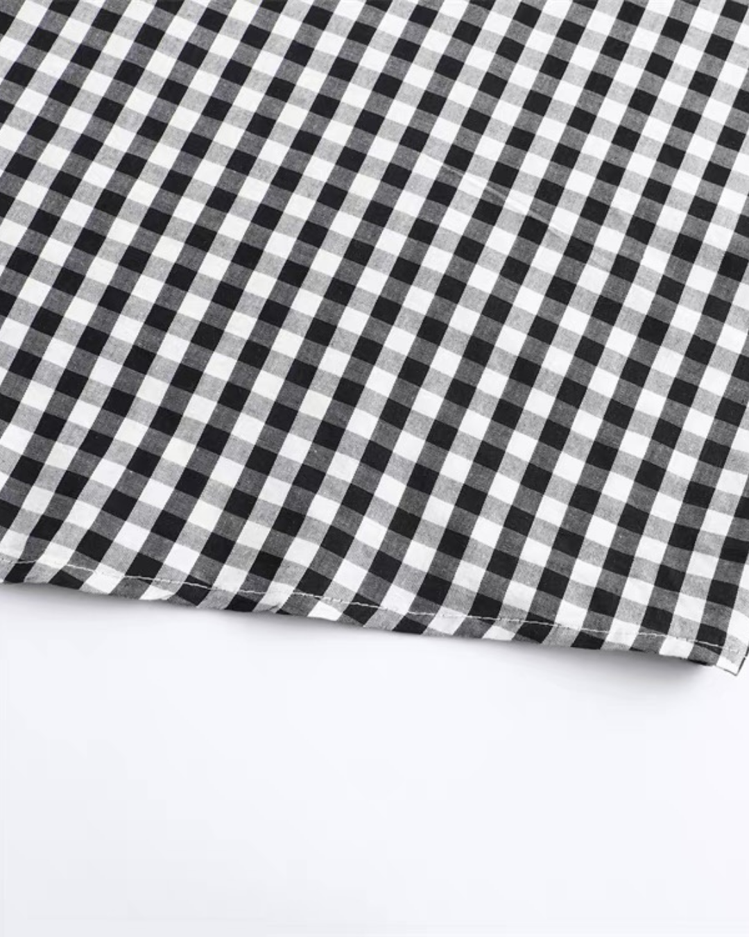 【URBANEST】ミックスギンガムダブルポケットシャツ 2color UN0029
