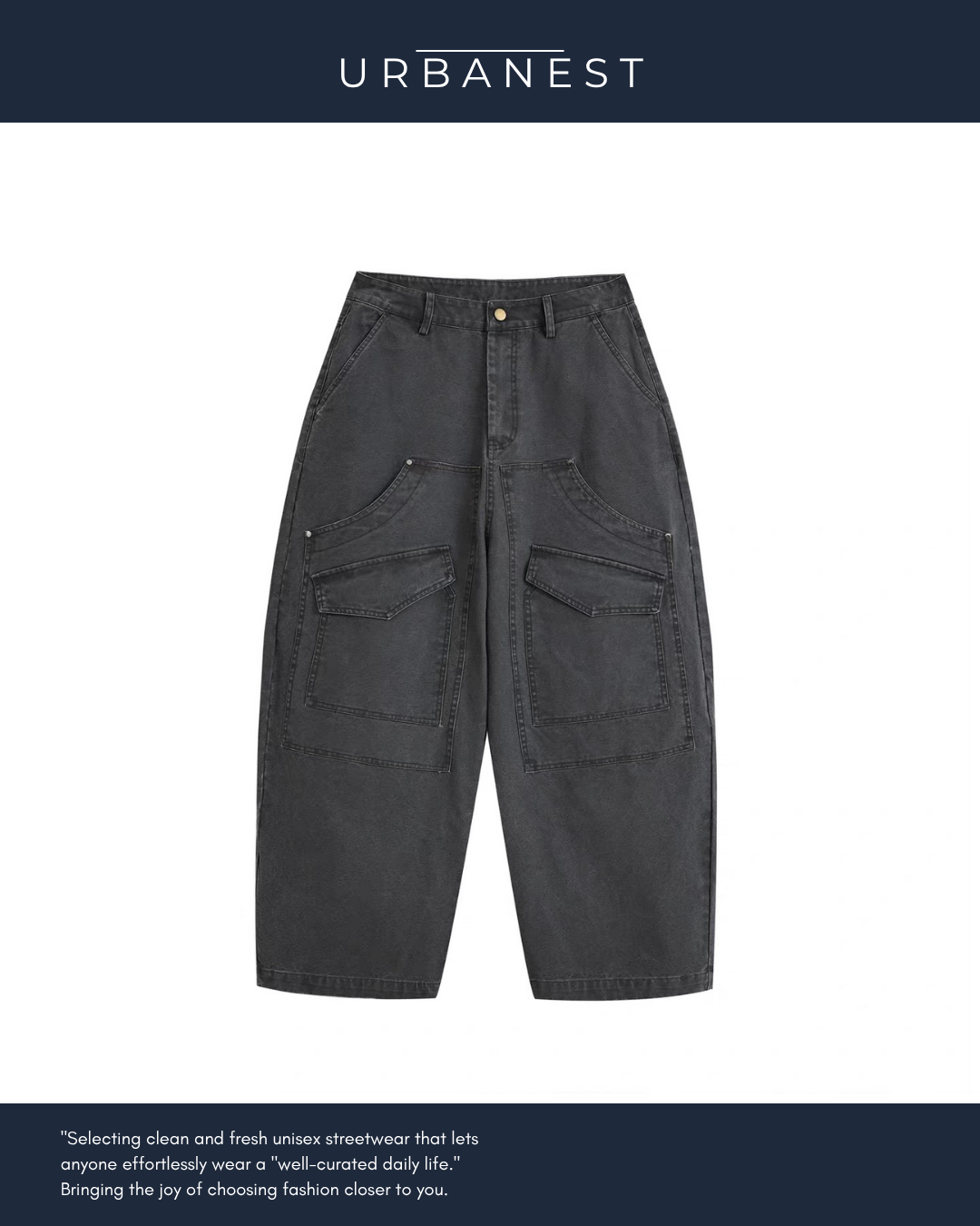 【URBANEST】ヴィンテージウォッシュカーゴパンツ 2color UN0043