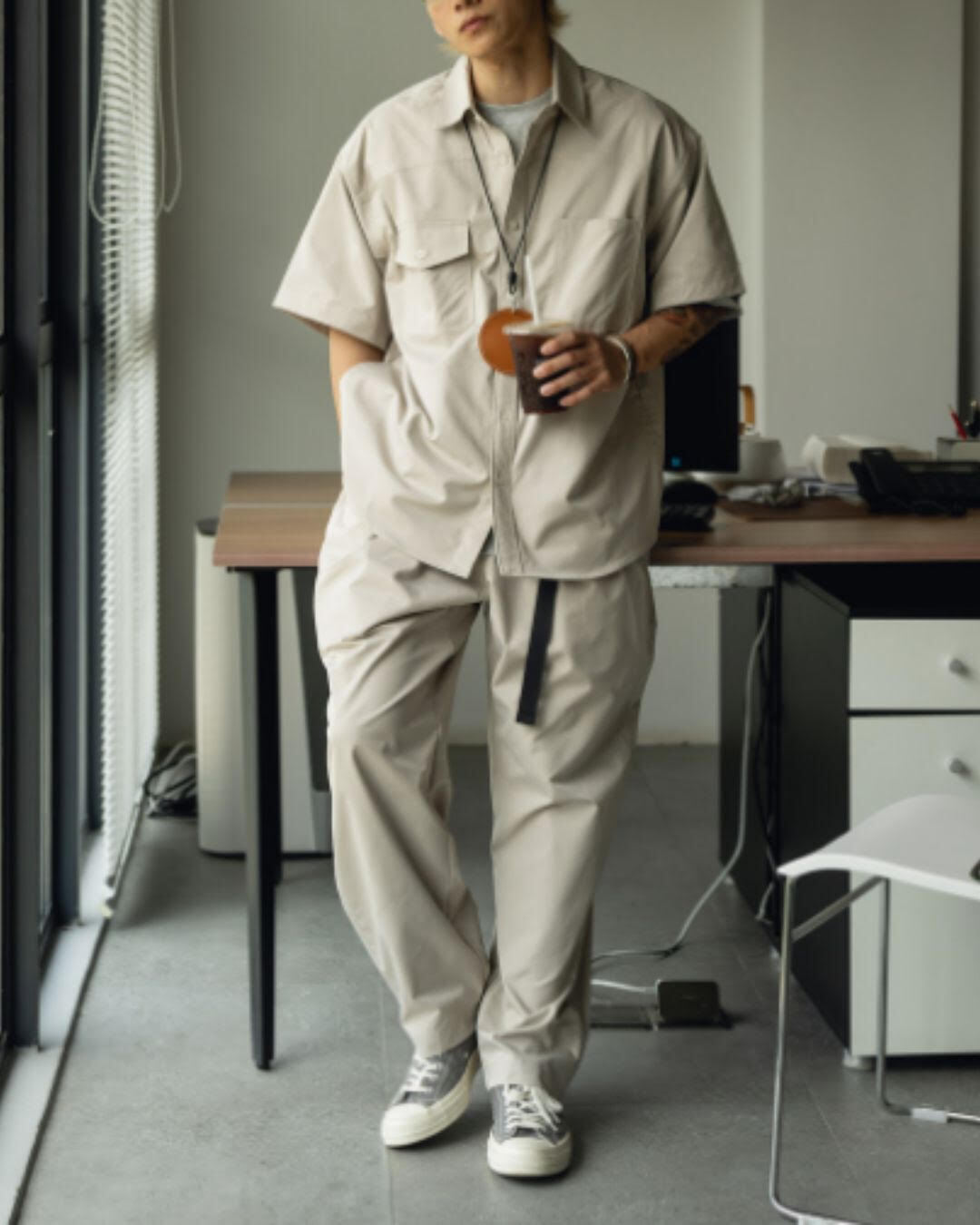 【URBANEST】クライミングバルーンワイドテーパードパンツ 3color UN0077