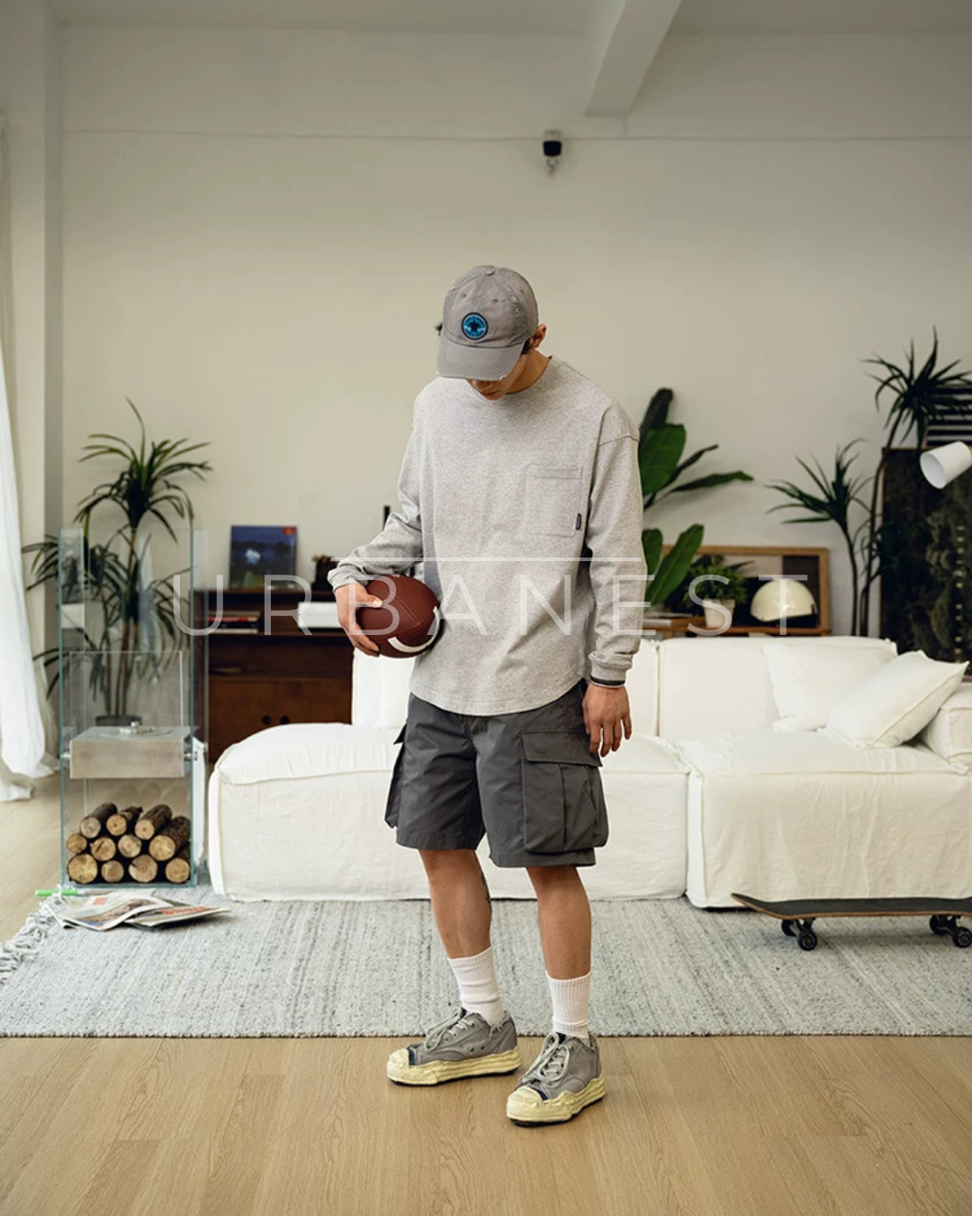 【URBANEST】マルチポケットカーゴショートパンツ 3color UN0031