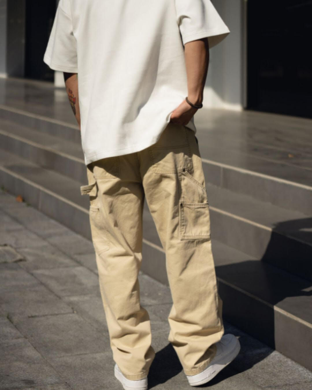 【URBANEST】ダブルニーワイドペインターワークパンツ 4color UN0083