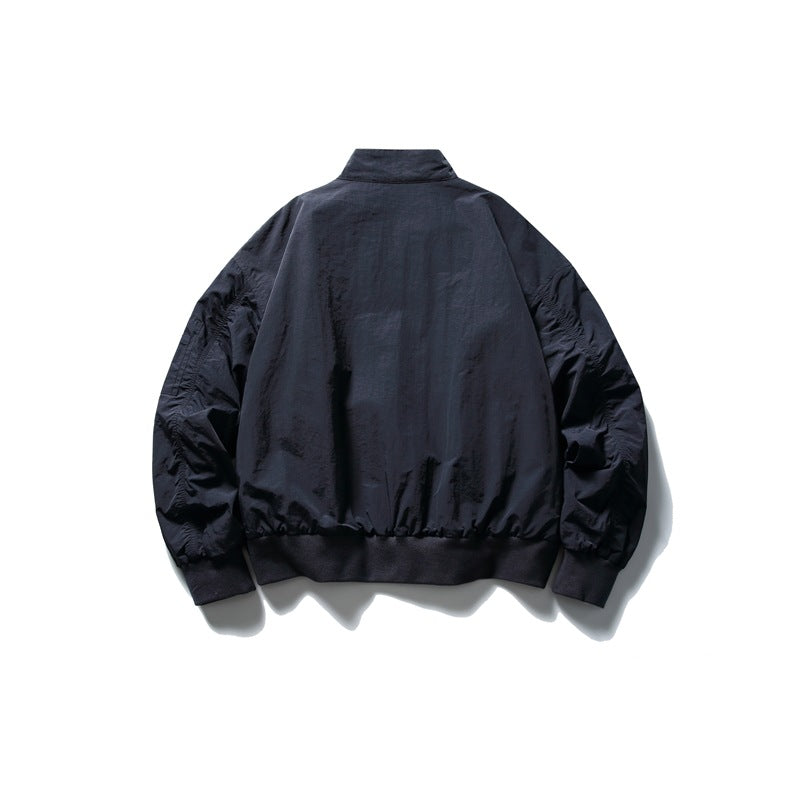 【URBANEST】stand collar flight zip jacket 2color 【UN0244】