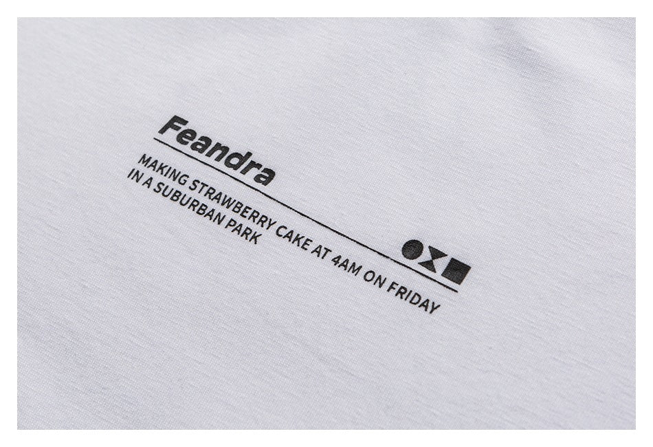 【URBANEST】minimal chest print relaxed t-shirt 2color 【UN0195】