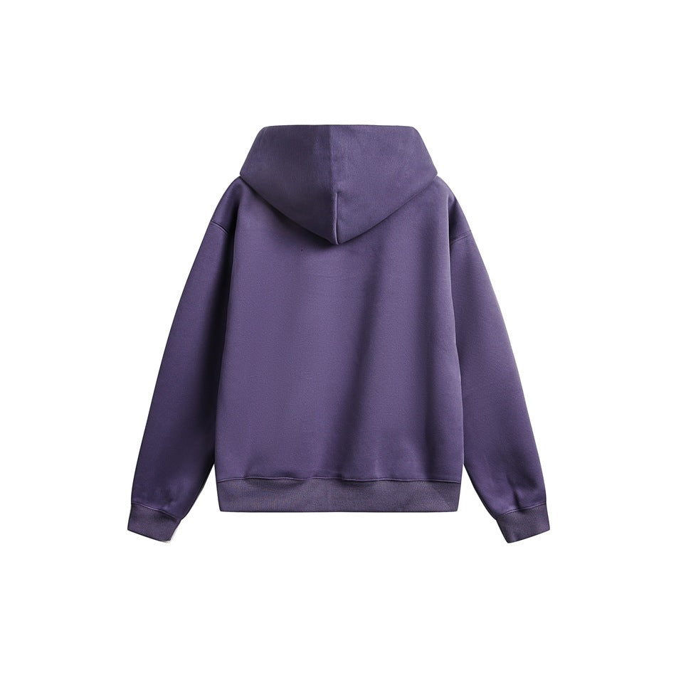 【URBANEST】small text printed loose pullover hoodie 2color 【UN0234】