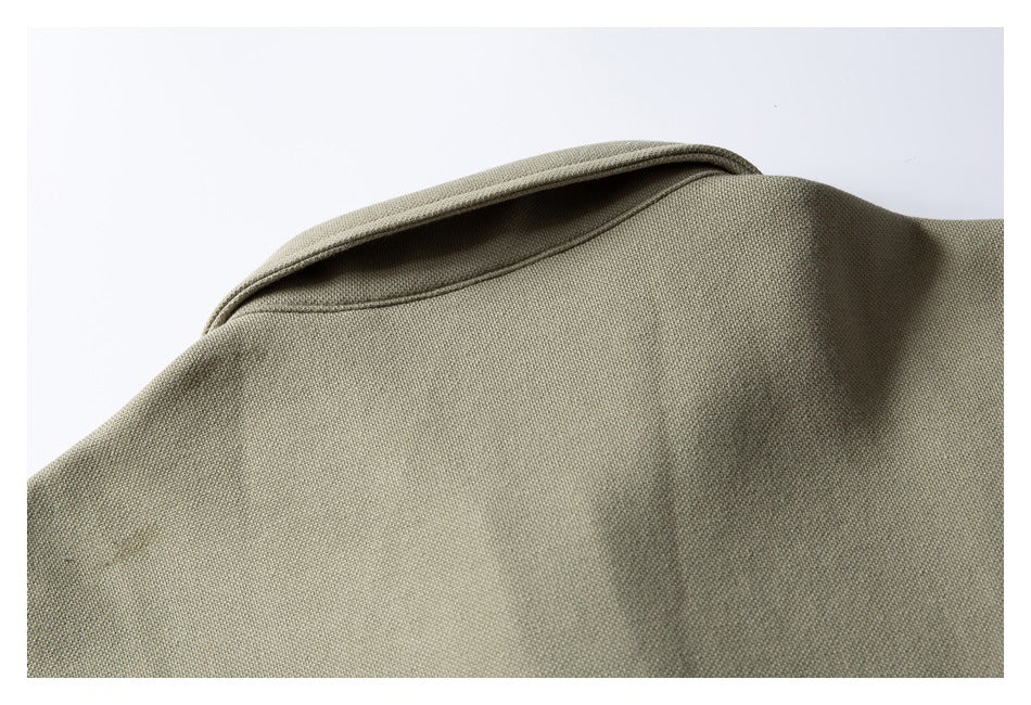 【URBANEST】half zip polo casual shirt 2color 【UN0205】