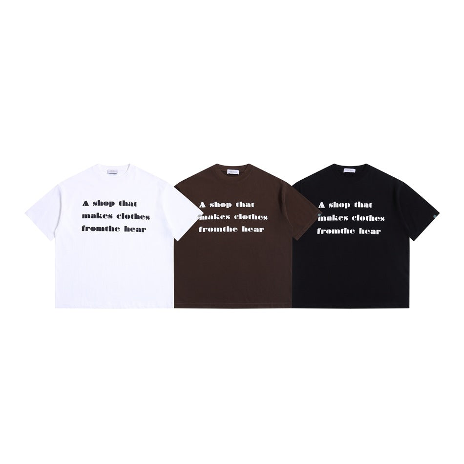 【URBANEST】font print casual relaxed t-shirt 3color 【UN0200】