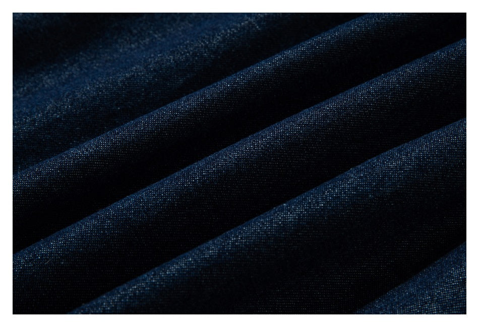 【URBANEST】contrast stitch denim long sleeve shirt 1color 【UN0230】