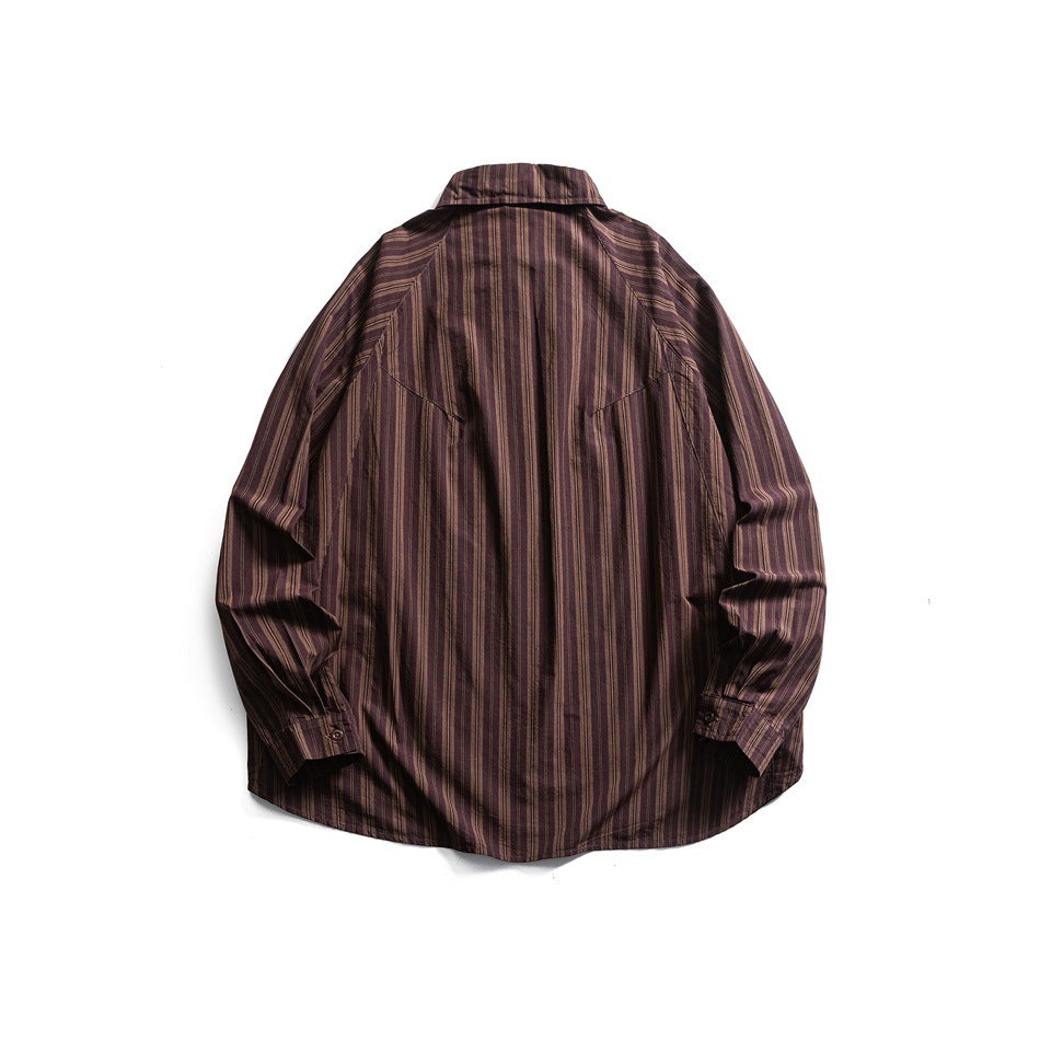 【URBANEST】striped long sleeve casual shirt 3color 【UN0213】
