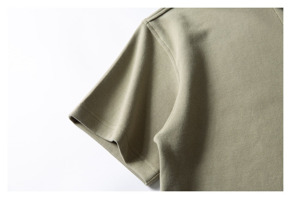 【URBANEST】half zip polo casual shirt 2color 【UN0205】
