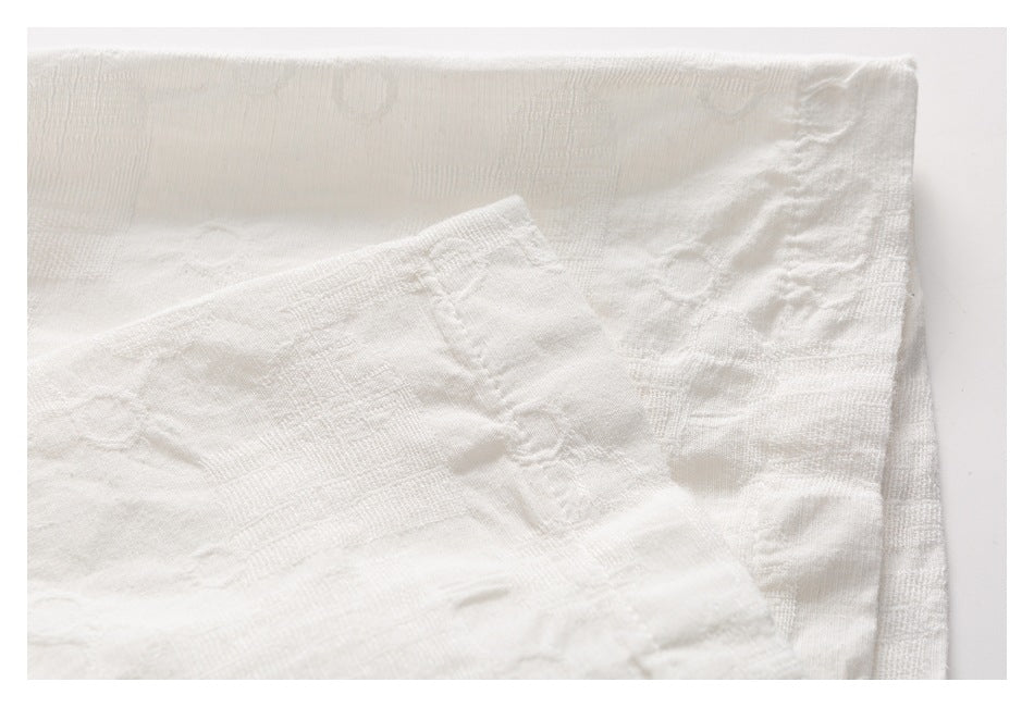 【URBANEST】double pocket textured short sleeve shirt 2color 【UN0207】