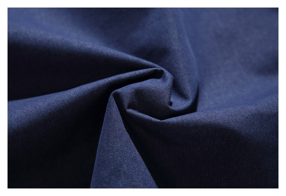 【URBANEST】contrast pocket denim long sleeve shirt 1color 【UN0217】