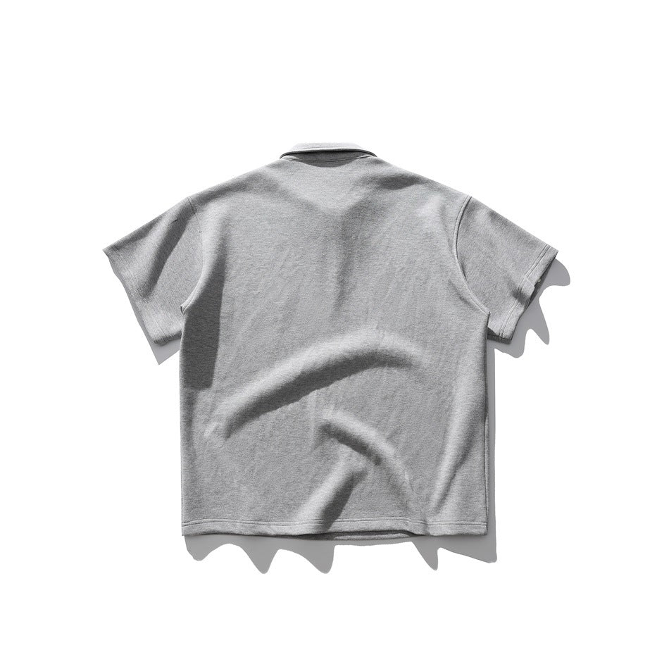 【URBANEST】half zip polo casual shirt 2color 【UN0205】