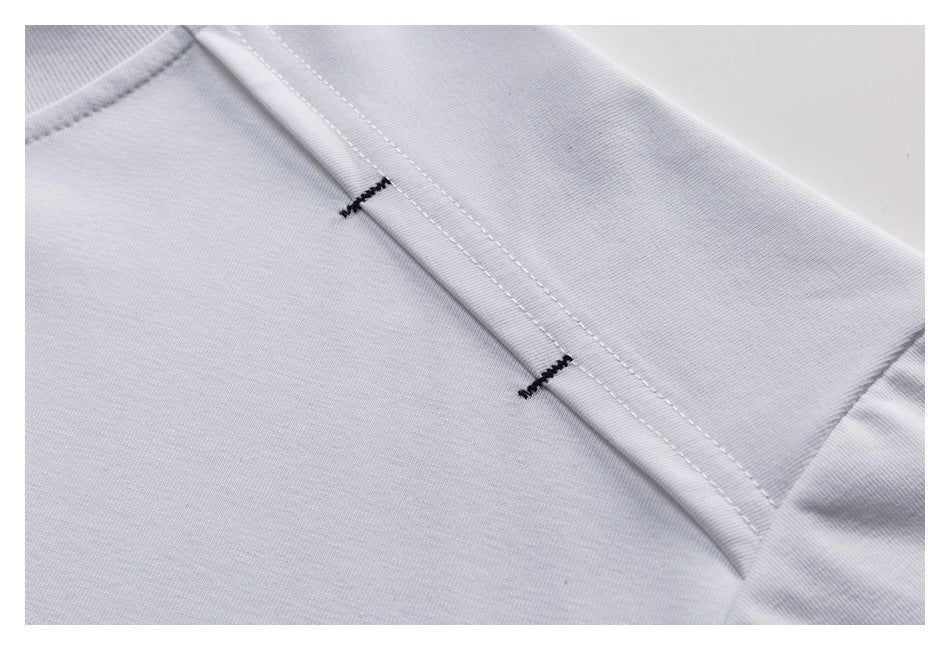 【URBANEST】minimal chest print relaxed t-shirt 2color 【UN0195】