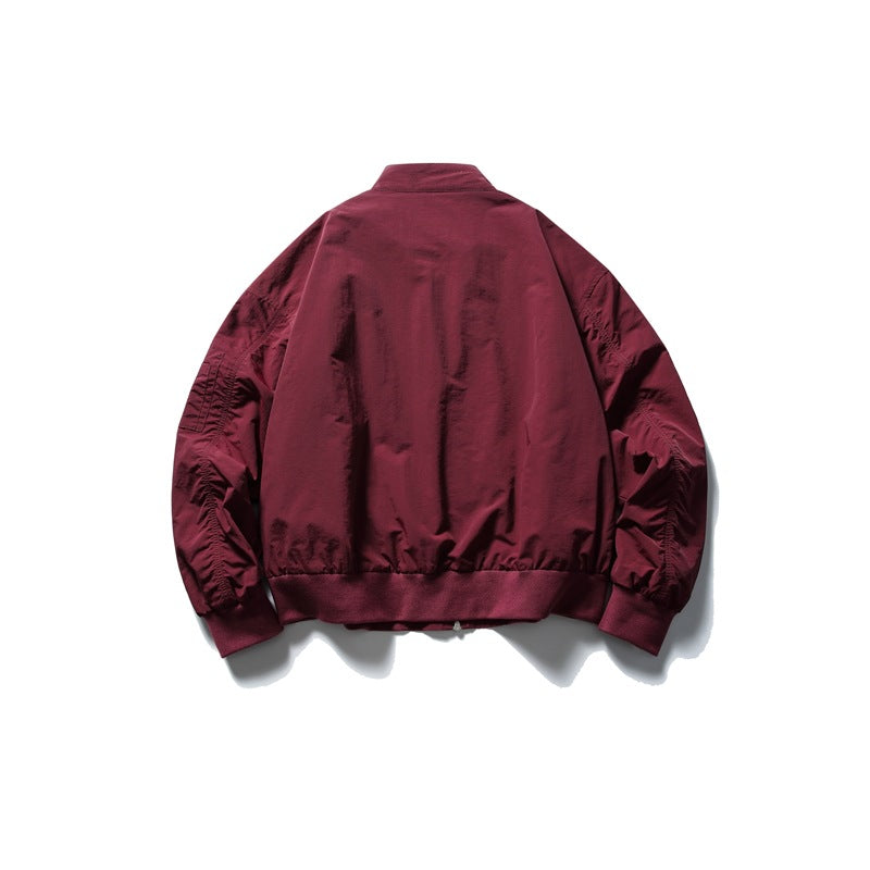 【URBANEST】stand collar flight zip jacket 2color 【UN0244】