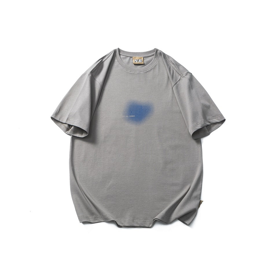 【URBANEST】ニュアンスブラープリントクルーネックTシャツ 1color 【UN0185】