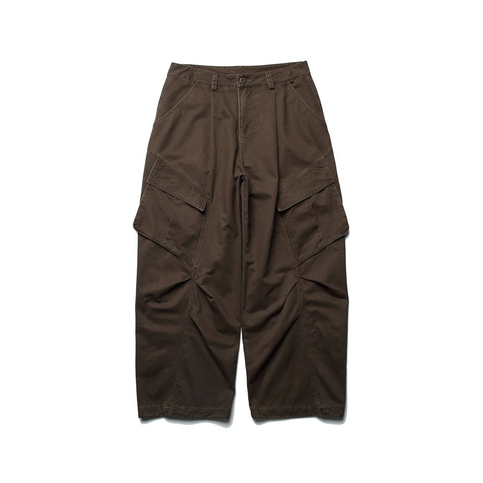 【URBANEST】wide silhouette 3D cargo pants 3color 【UN0240】