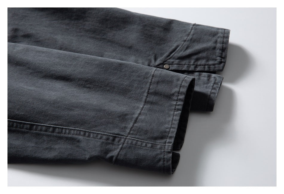 【URBANEST】corduroy collar canvas chore jacket 1color 【UN0242】