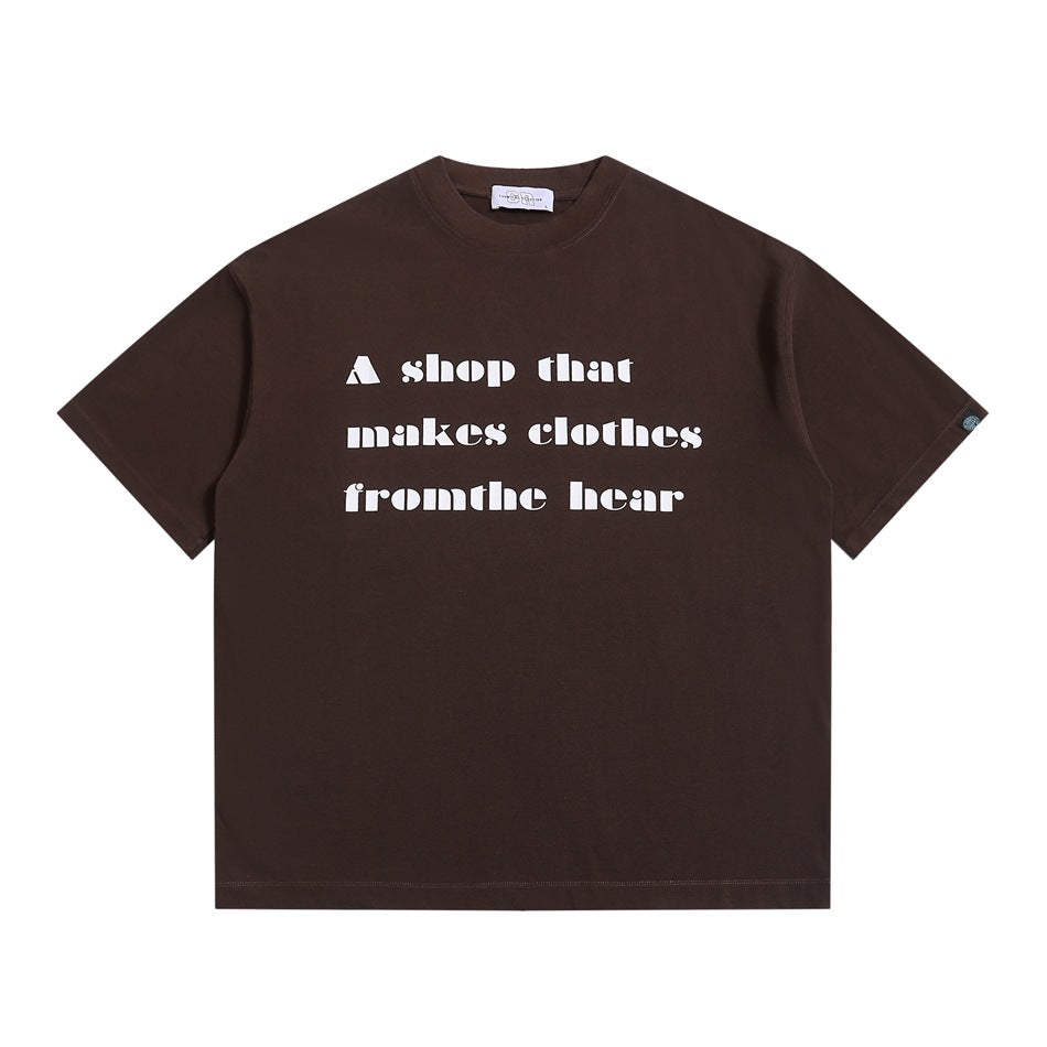 【URBANEST】font print casual relaxed t-shirt 3color 【UN0200】