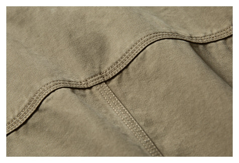 【URBANEST】leather collar canvas denim jacket 2color 【UN0247】