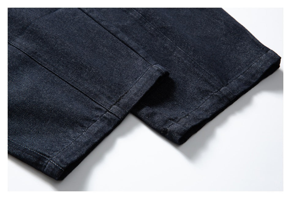 【URBANEST】curved seam loose fit denim pants 1color 【UN0223】