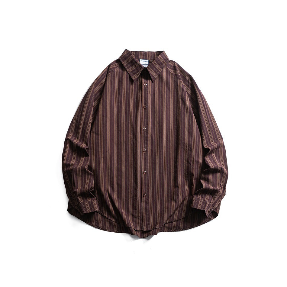 【URBANEST】striped long sleeve casual shirt 3color 【UN0213】