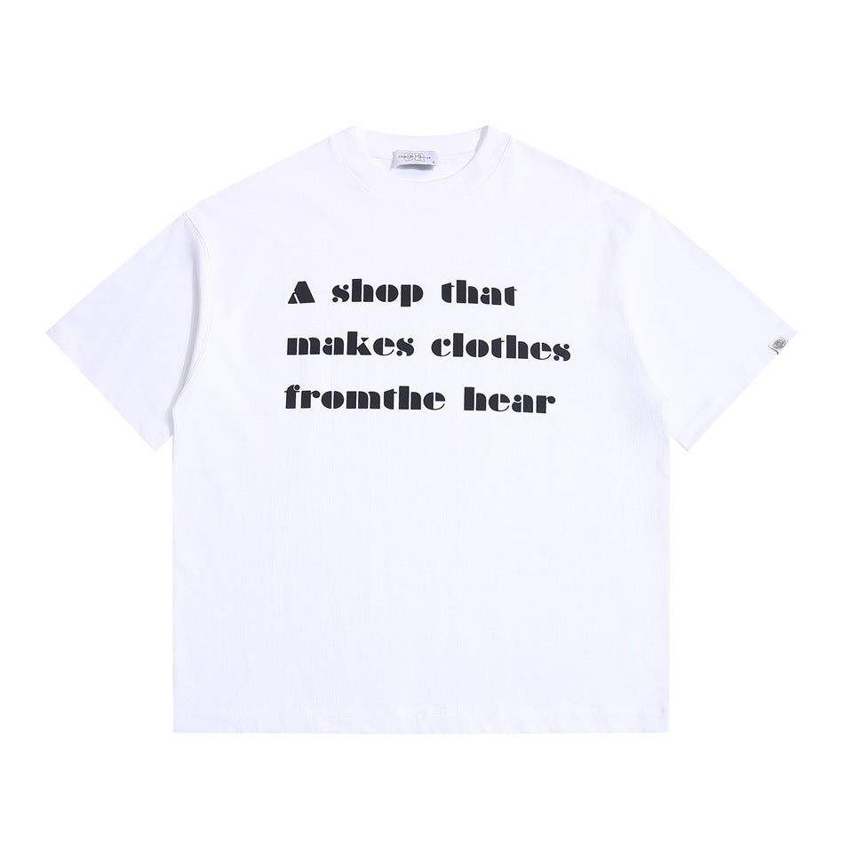 【URBANEST】font print casual relaxed t-shirt 3color 【UN0200】