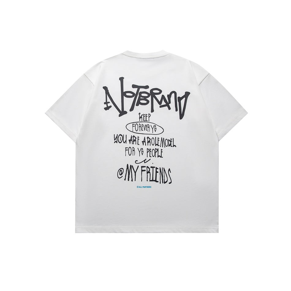 【URBANEST】【1着¥4990】【お得なSET商品】バックグラフィックストリートクルーネックTシャツ 2color 【UN0184】