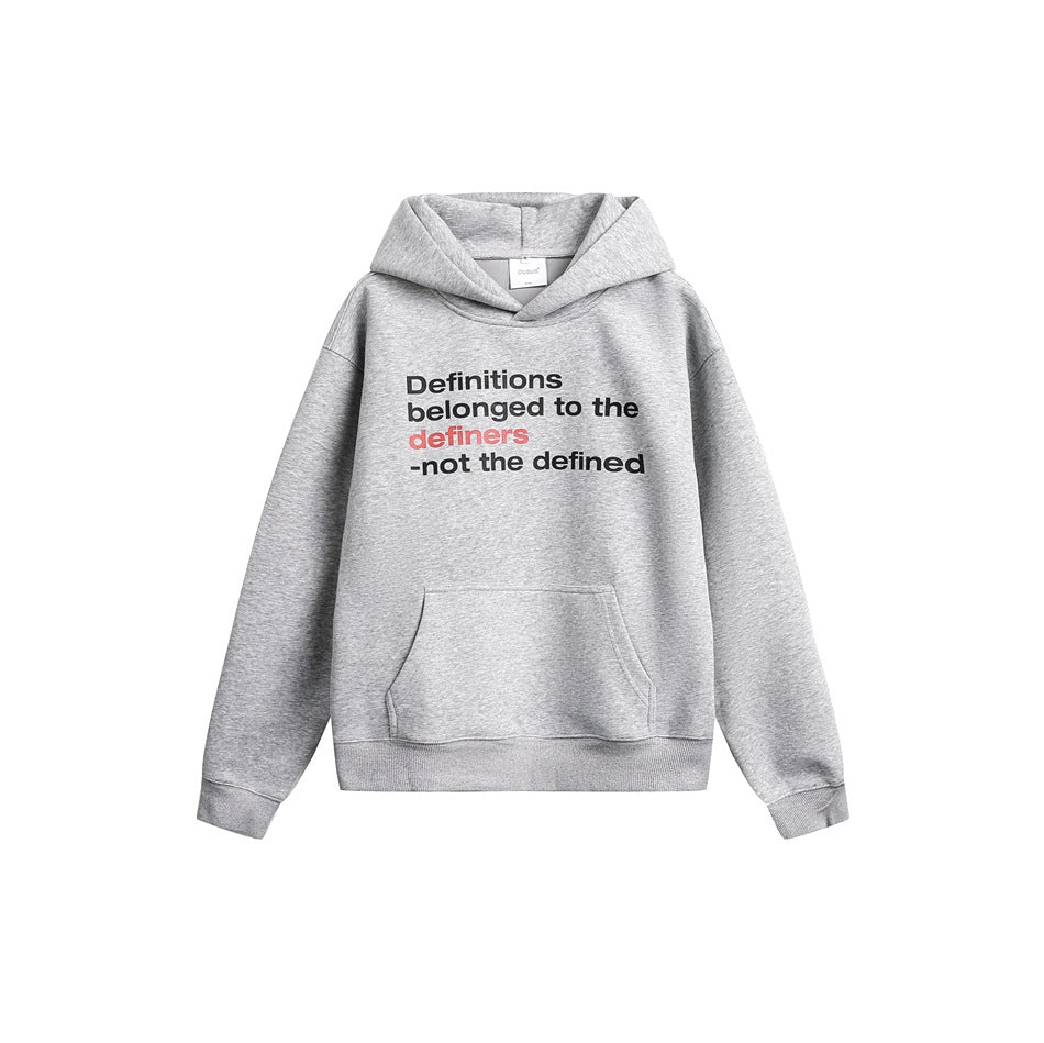 【URBANEST】letter printed loose pullover hoodie 2color 【UN0233】