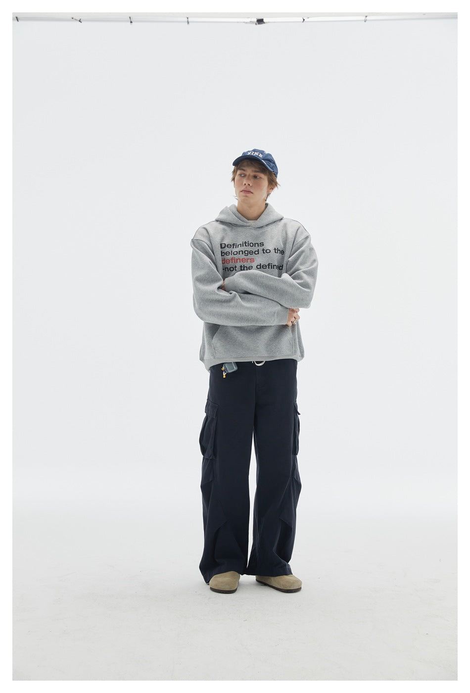 【URBANEST】letter printed loose pullover hoodie 2color 【UN0233】