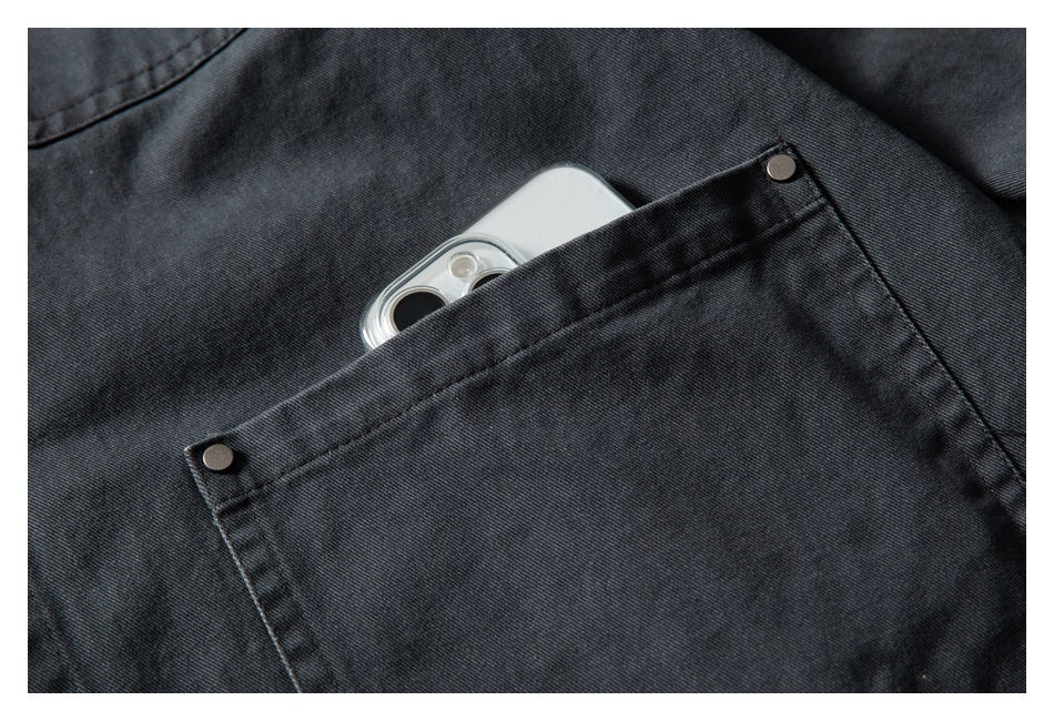 【URBANEST】corduroy collar canvas chore jacket 1color 【UN0242】