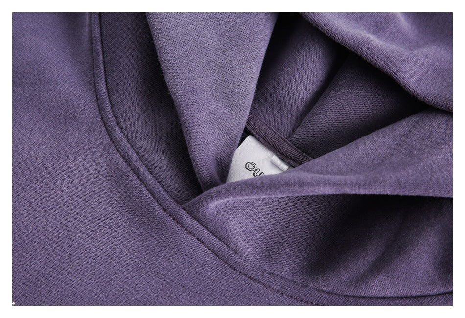 【URBANEST】small text printed loose pullover hoodie 2color 【UN0234】