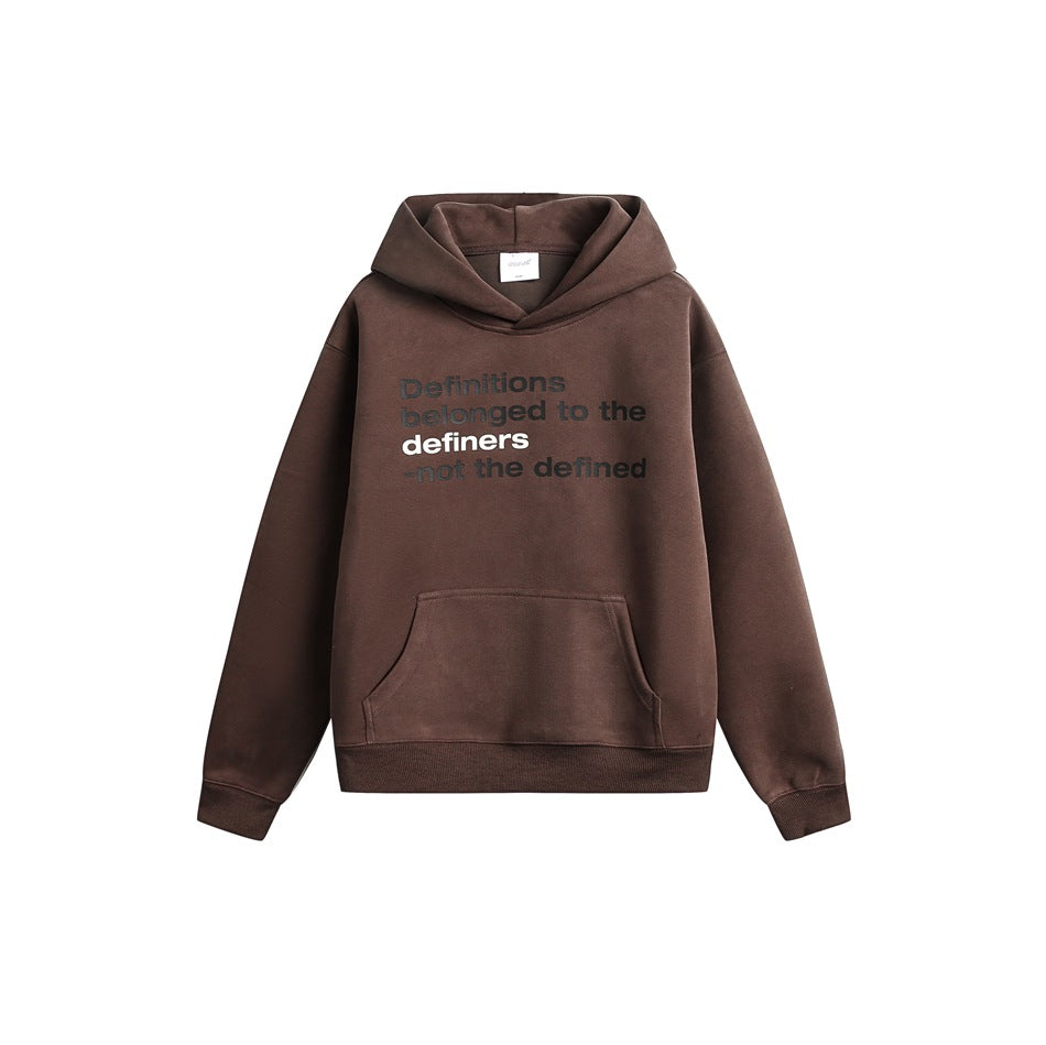 【URBANEST】letter printed loose pullover hoodie 2color 【UN0233】