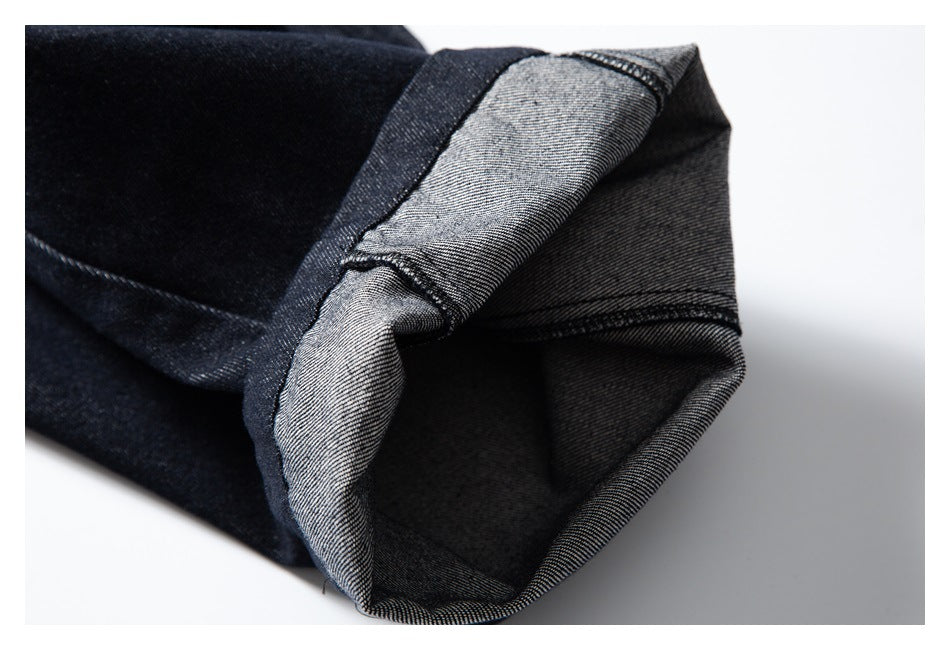 【URBANEST】curved seam loose fit denim pants 1color 【UN0223】