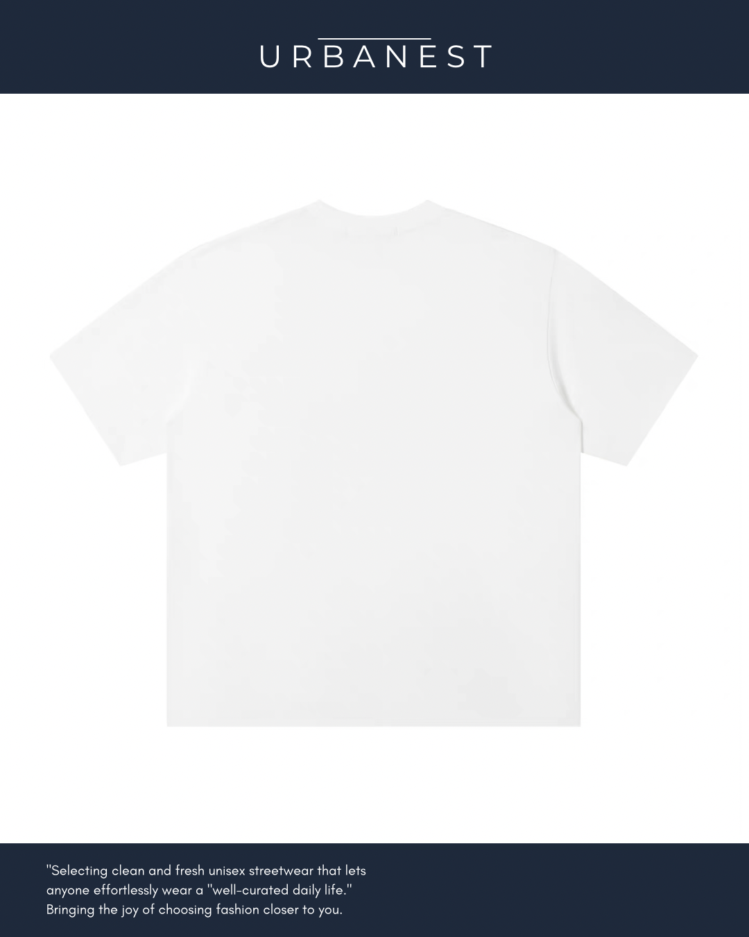 【URBANEST】ルーズフィットカーブロゴTシャツ UN0048