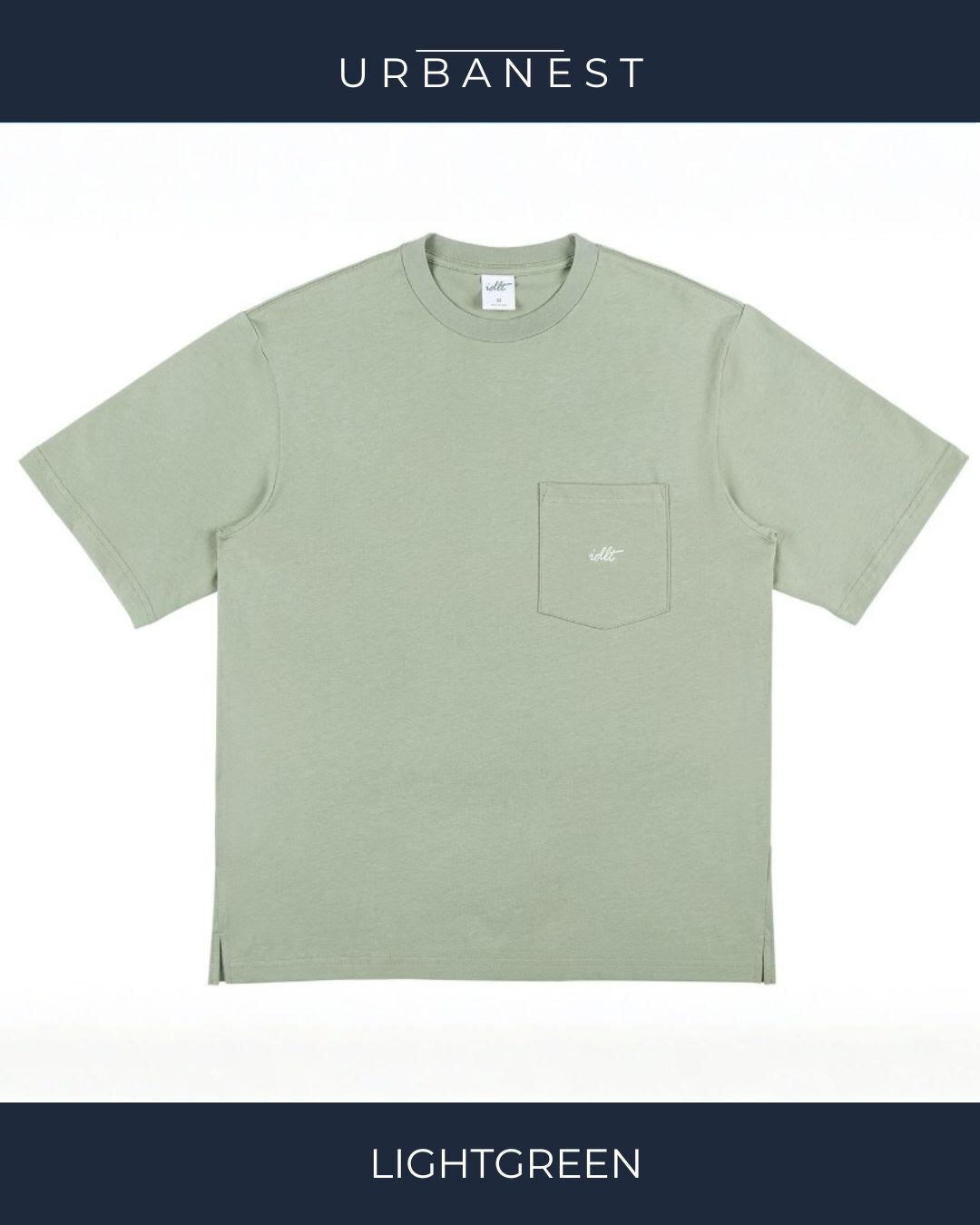 【URBANEST】【1着¥5490】【お得なSET商品】胸ポケットワンポイントクルーネックTシャツ 7color UN0073