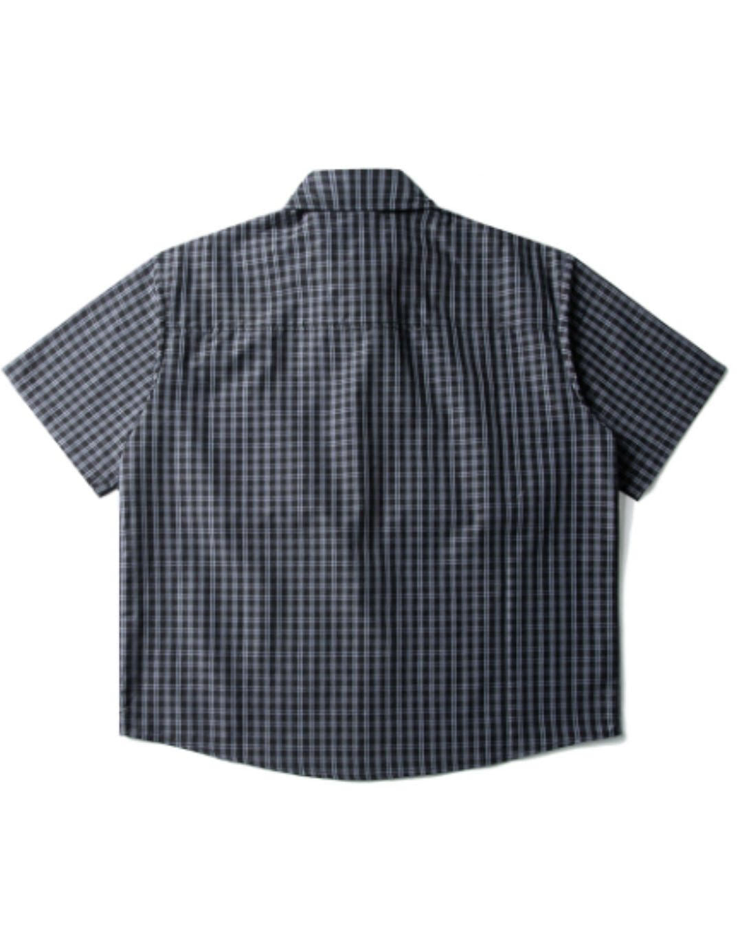 【URBANEST】チェック柄半袖フィッシングシャツ 2color UN0097