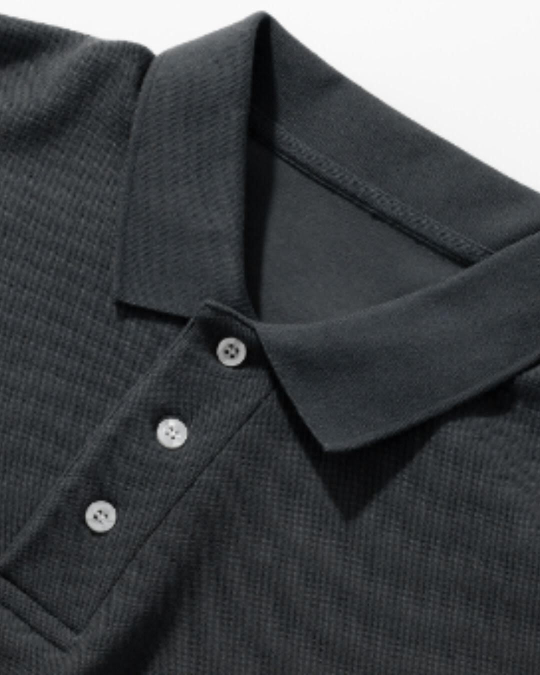 【URBANEST】オーバーサイズ3ボタン胸ポケット半袖ポロシャツ 4color UN0081