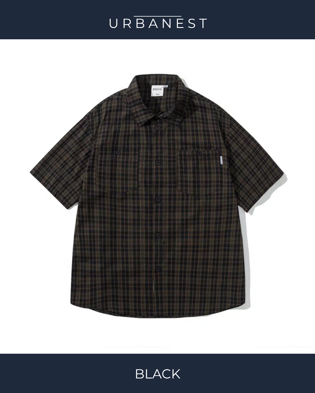 【URBANEST】クラシックチェックポケットシャツ 3color UN0014