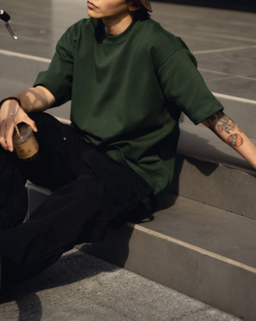 【URBANEST】ドロップショルダーオーバーサイズTシャツ 4color UN0074
