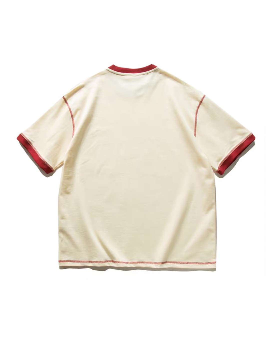 【URBANEST】ルーズフィットレタリングリンガーTシャツ 2color UN0008