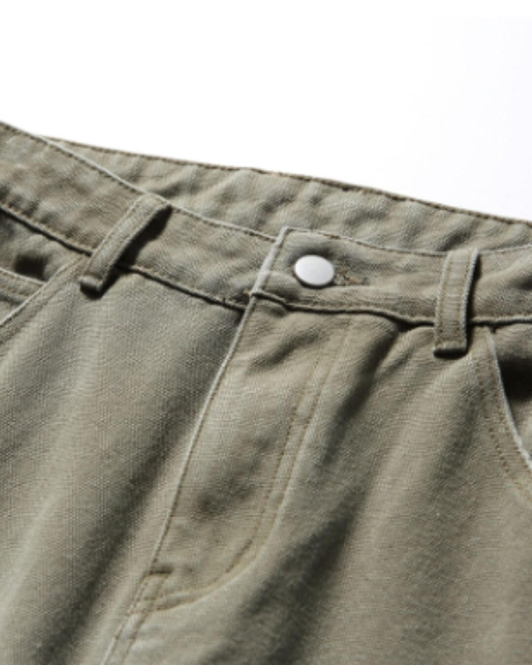 【URBANEST】ダメージ加工ダブルニーカットオフデニムバギーショーツ 3color UN0092