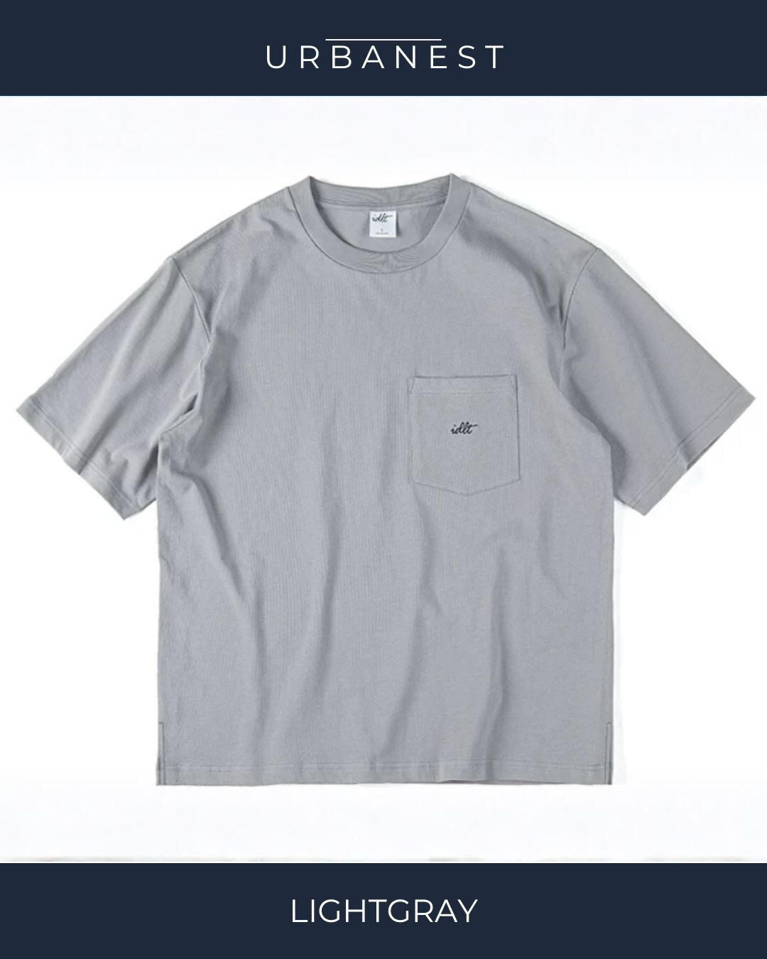 【URBANEST】【1着¥5490】【お得なSET商品】胸ポケットワンポイントクルーネックTシャツ 7color UN0073