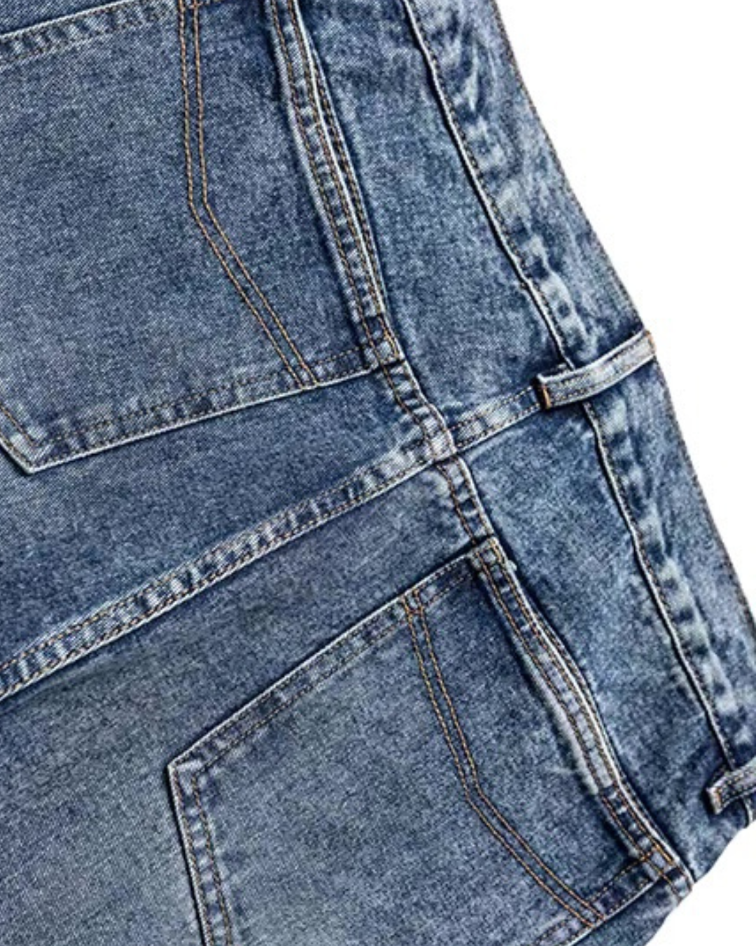【URBANEST】パネルウォッシュデニムパンツ 2color UN0023